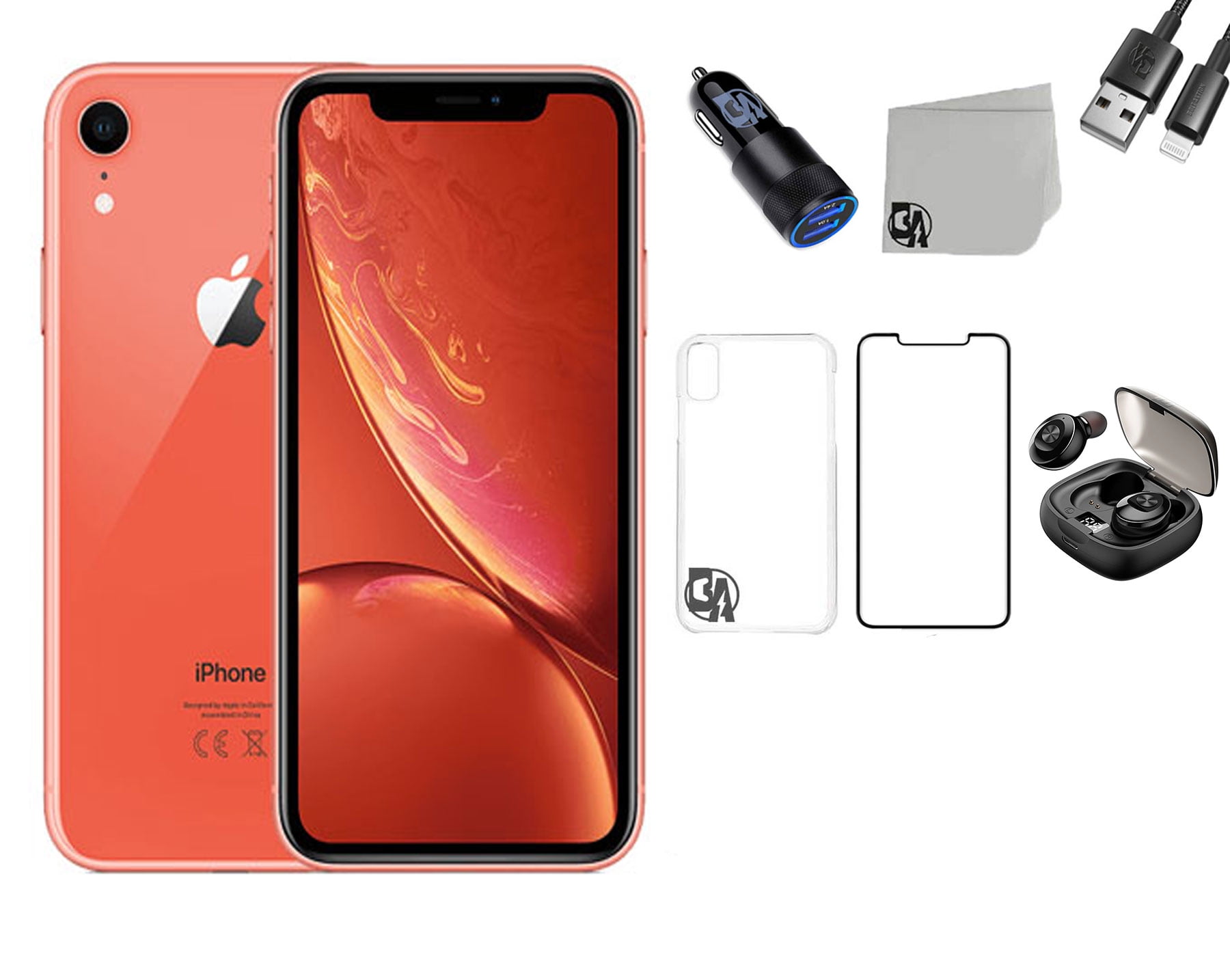 Used Apple Iphone XR 256GB Storage Fully Unlocked Coral With