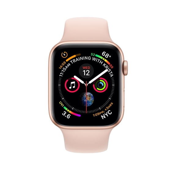Pre-Owned Used Apple Watch 40 mm Series 4 GPS only Gold Pink Sport Band (Scratch and Dent)