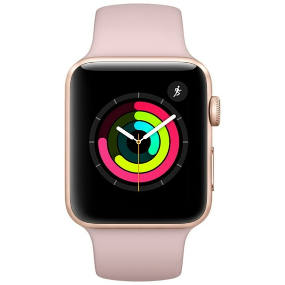 Pre-Owned Used Apple Watch 42 mm Series 3 GPS Rose Gold Pink Sport Band (Scratch and Dent)