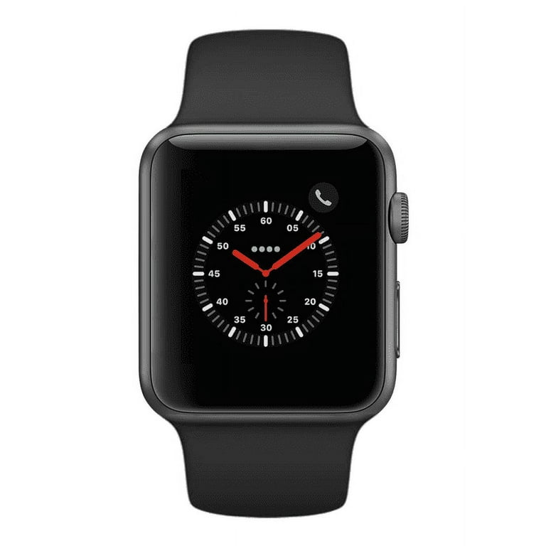 Used Apple Watch 42MM Series 2 GPS Only Space Gray Case Black Sport Band  (Scratch and Dent)