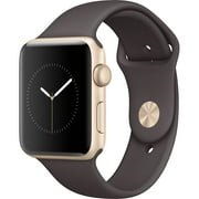 Pre-Owned Used Apple Watch Series 2 Gold Aluminum 42MM (Gold Aluminum Case with Cocoa Sport Band)