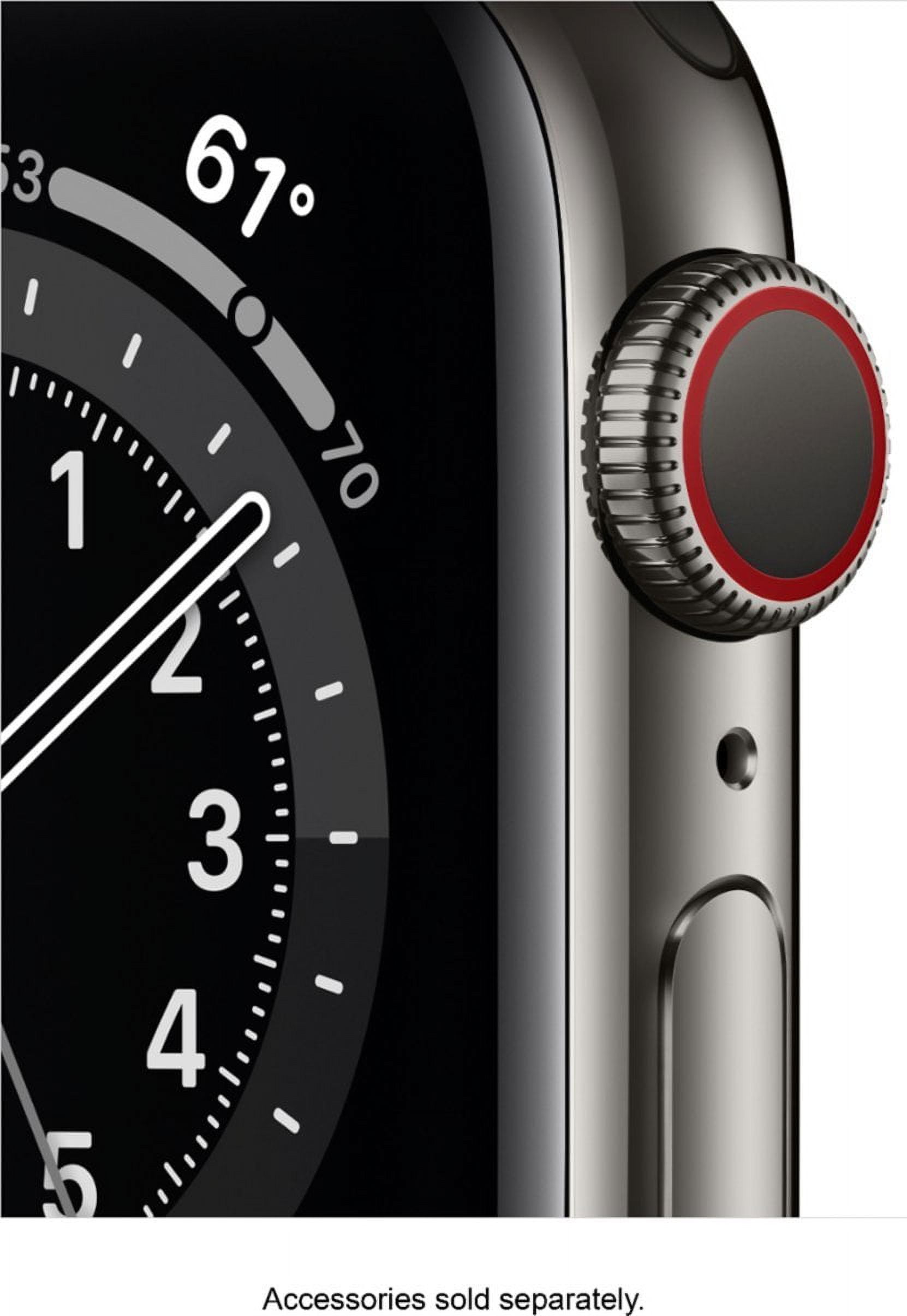 Apple Watch Series 6 (GPS, 40mm) Graphite Stainless Steel Case with Milanese Loop