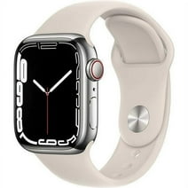 Used Apple Watch Series 7 41mm GPS + Cellular Silver Stainless Steel - Starlight Sport Band