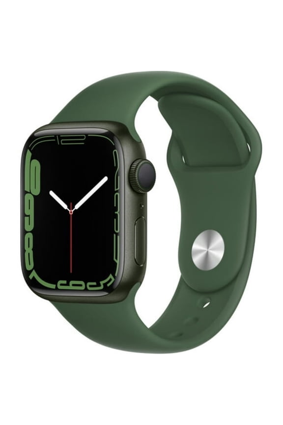 Pre-Owned Apple Watch Series 7 41mm GPS Green Aluminum Case - Clover Sport Band