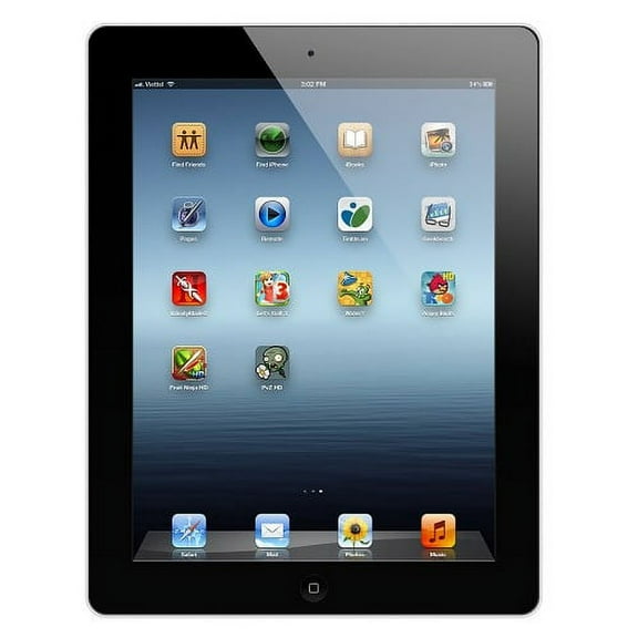 Pre-Owned Used Apple iPad 2 9.7" Wi-Fi 16GB iOS Tablet with Dual Cameras and Bluetooth - Black