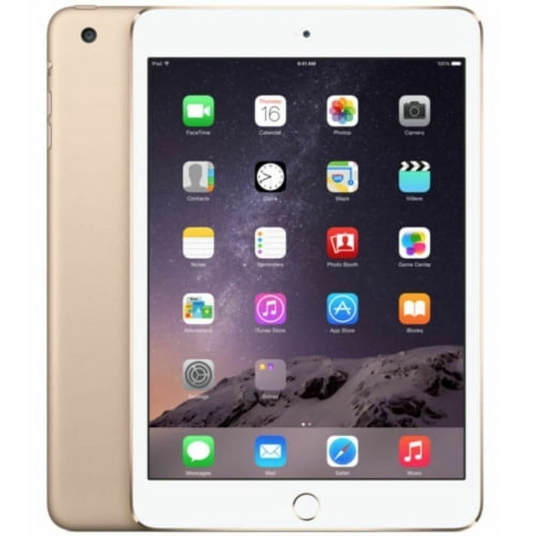 ぽん iPad mini3  Wi- Fi Cellular 16GB Pre-Owned iPad mini 3 Wi-Fi + Cellular 16GB - Gold - Walmart.com