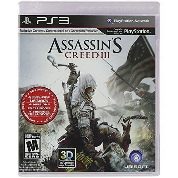 Used Assassin's Creed III For PlayStation 3 PS3
