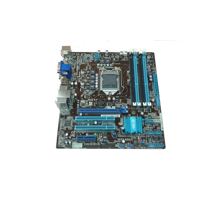 Used Asus P8B75M/CSM LGA 1155/Socket H2 DDR3 SDRAM Desktop Motherboard
