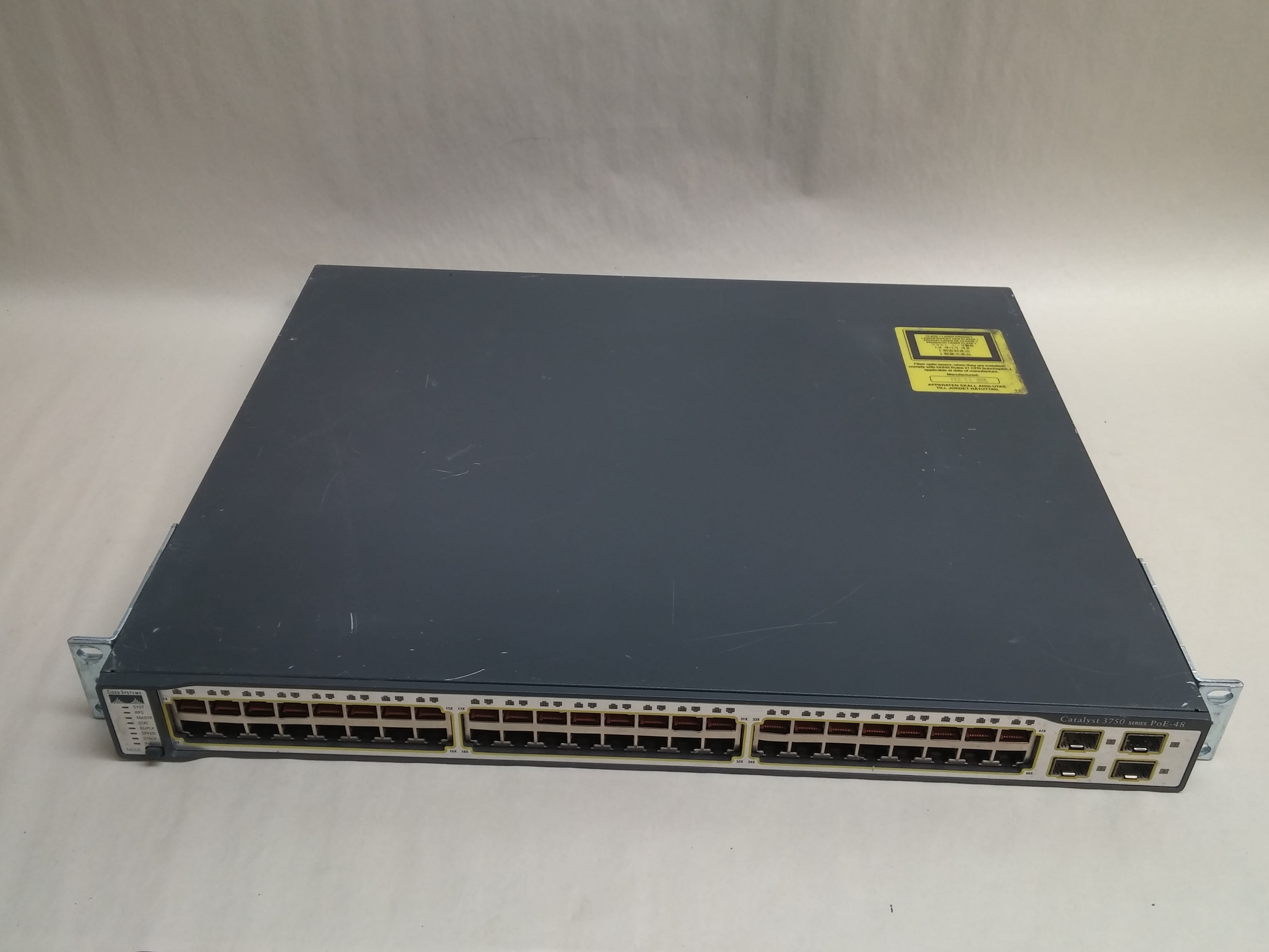 Used Cisco Catalyst 3750 WS-C3750-48PS-E 48-Port PoE 100Mb/s Fast Ethernet  Switch - Walmart.com