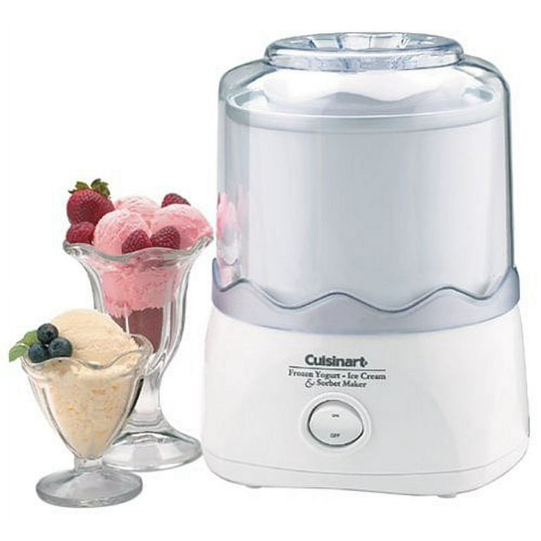 Used Cuisinart ICE-20 Automatic 1-1/2-Quart Ice Cream Maker, White 