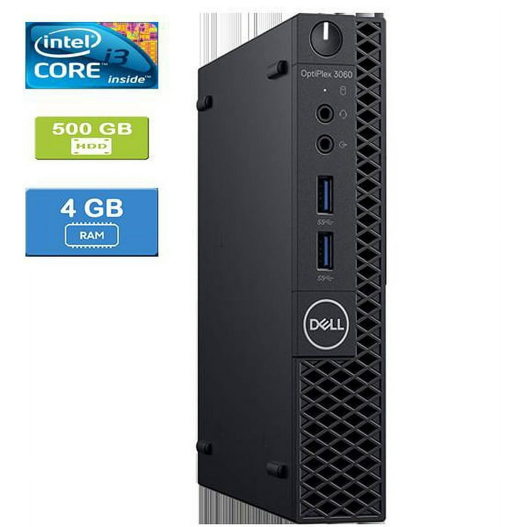 Used: DELL 3060 MICRO Intel Core i3-8100T 3.10 GHz, 4GB, 500GB HDD