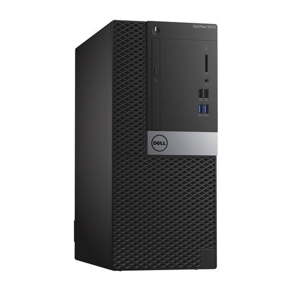 Used - Dell OptiPlex 5050, MT, Intel Core i7-6700 @ 3.40 GHz, 16GB DDR4, NEW 2TB SSD, DVD-RW, Wi-Fi, NEW Keyboard + Mouse, Win10 Pro 64