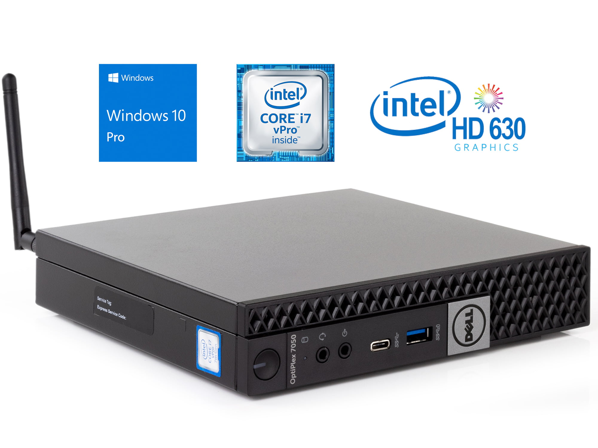 Used Dell OptiPlex 7050 Micro Desktop, Intel Quad-Core i7-7700T ...
