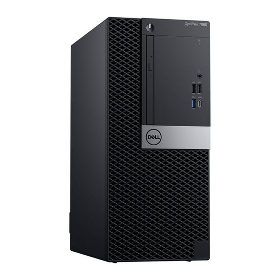 Used - Dell OptiPlex 7060, MT, Intel Core i7-8700K @ 3.70 GHz, 8GB DDR4, NEW 500GB M.2 SSD, DVD-RW, Wi-Fi, NEW Keyboard + Mouse, Win10 Pro 64