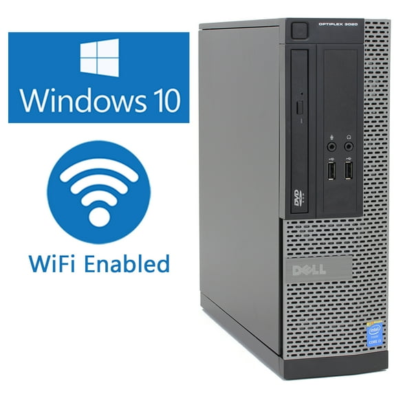 Pre-Owned Used Dell Optiplex 3020 SFF, Intel Core i3 4130 3.4Ghz, 4GB RAM, 240GB SSD, DVD, WiFi, Windows 10 Pro