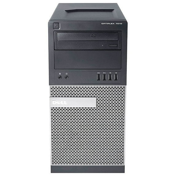 Pre-Owned Used Dell Optiplex 7010 3.4GHz i5 4GB 250GB DRW Win 10 Pro 64 Mini Tower Computer