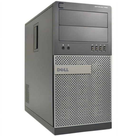Pre-Owned Used Dell Optiplex 990 WA1-0234 Desktop PC with Intel Core i5-2400 Processor, 8GB Memory, 1TB Hard Drive and Windows 10 Pro (Monitor Not Included)