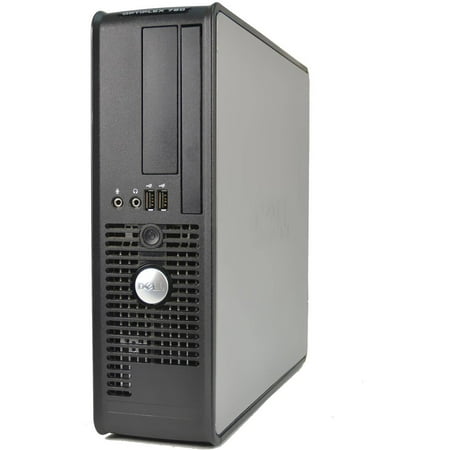 Used Dell Silver 760 Desktop PC with Intel Core 2 Quad-Core Processor, 4GB Memory, 500GB Hard Drive and Windows 10 Pro (Monitors Not Included)