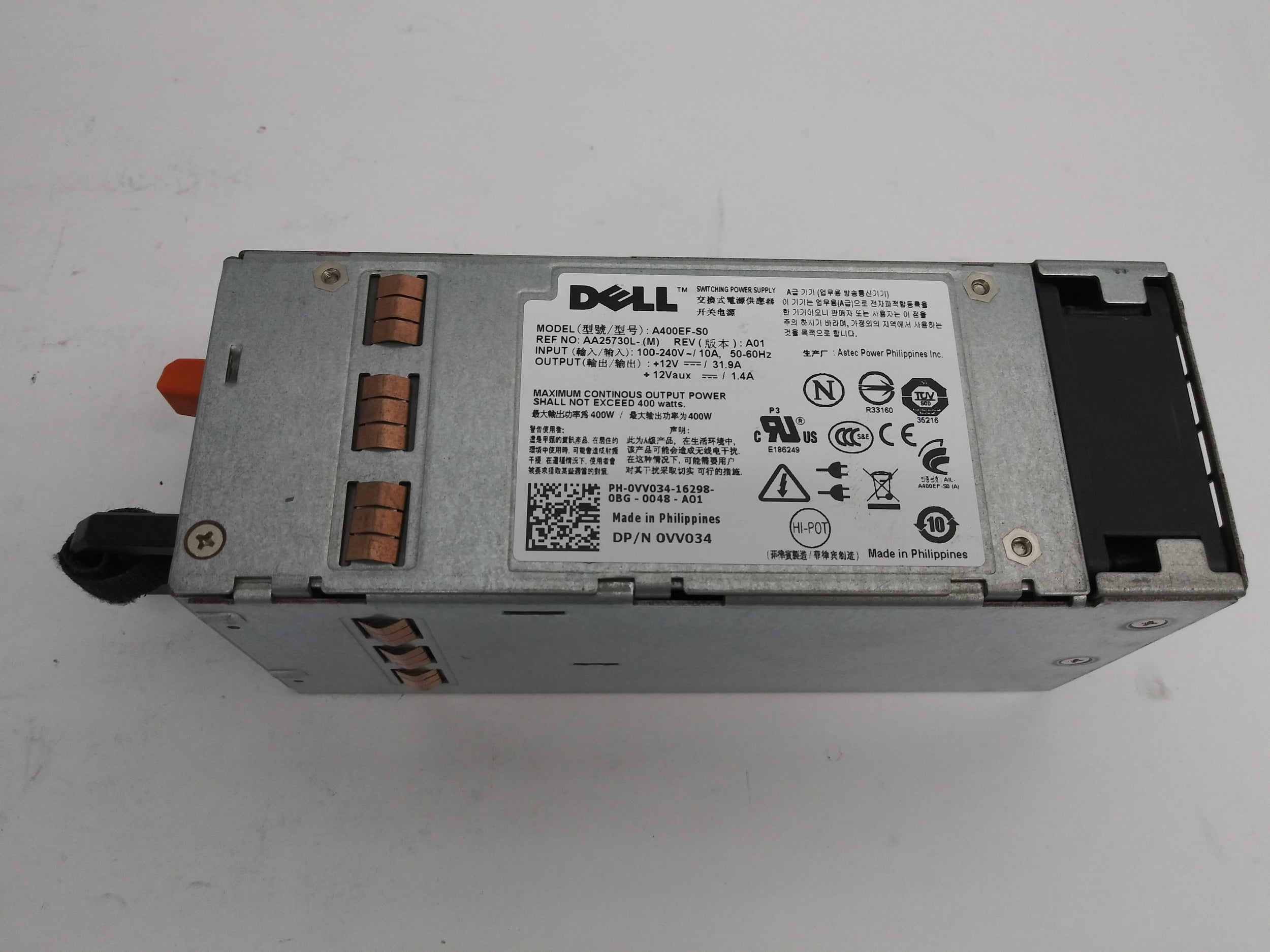 Remise à neuf : alimentation redondante Dell 750W pour serveur PowerEdge T420 PN : 5NF18 W0CTF N30P9 79RDR F9F51 XYXMG 6W2PW 9PXCV 0N30P XTVK2