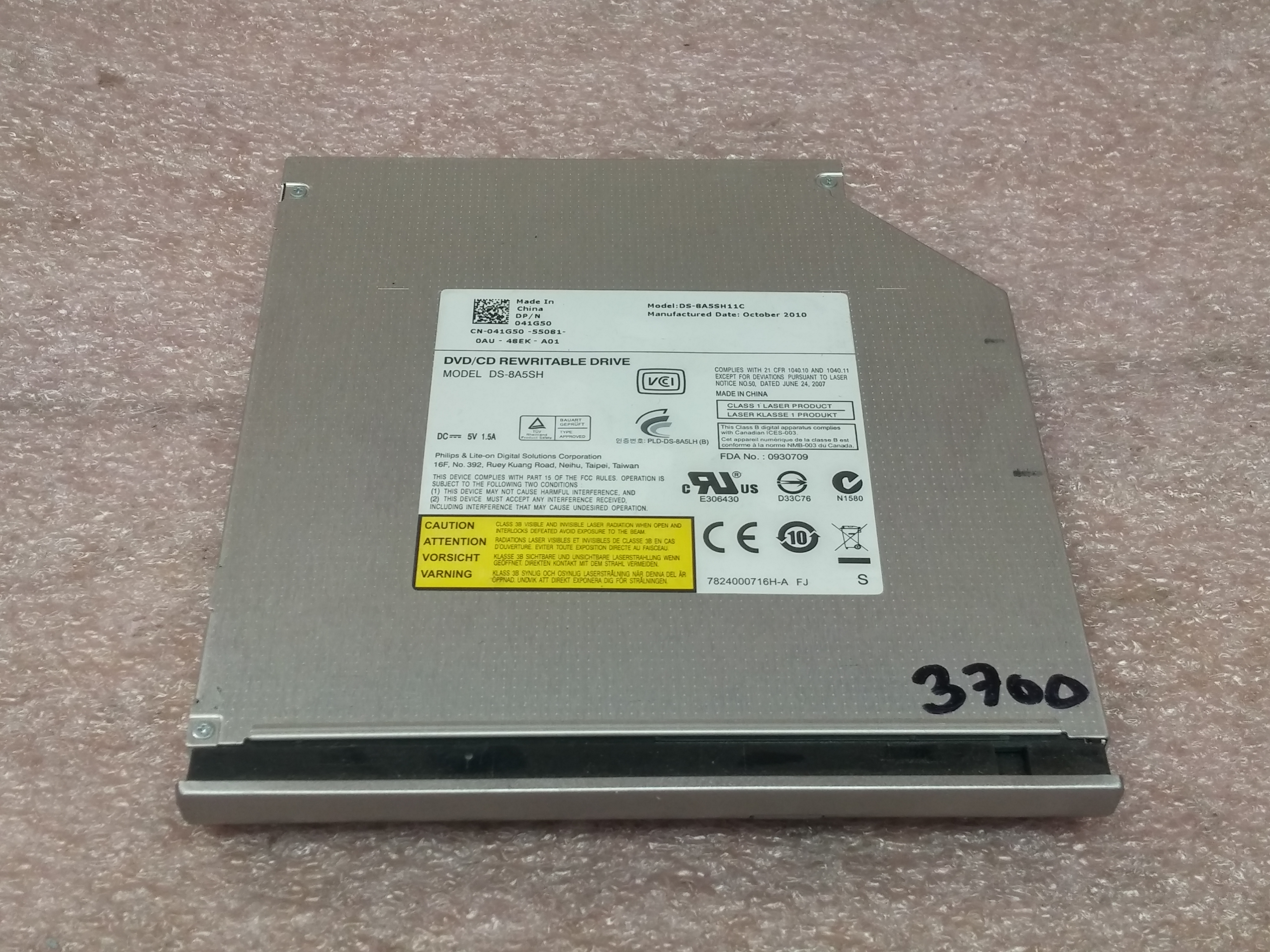 Used Dell Vostro 3700 DVD+/RW CDRW SATA Internal Laptop Optical Drive