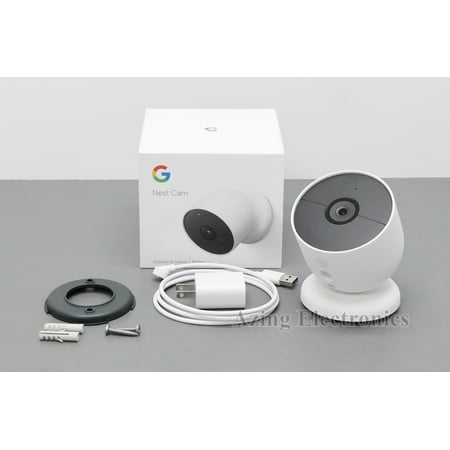 Pre-Owned Used Google G3AL9 Nest Cam GA01317-US Surveillance Camera (Battery) - White FULL SET