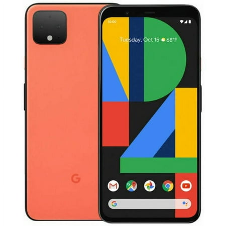Pre-Owned Used Google Pixel 4 G020M 64GB Orange Fully Unlocked 5.7" Smartphone (Used Grade A)