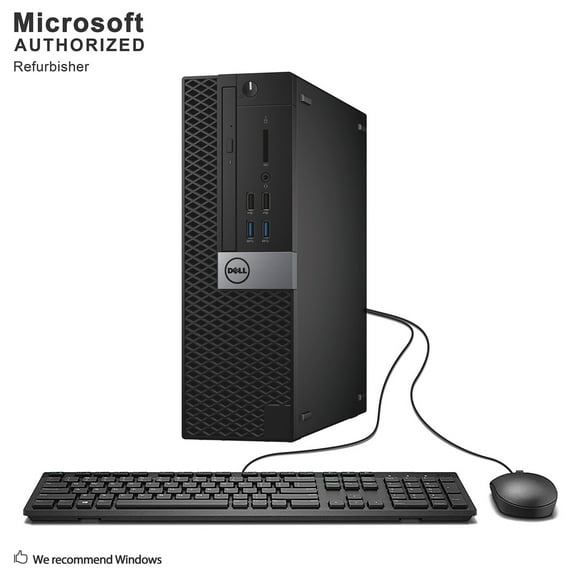 Pre-Owned "Used Grade A Dell OptiPlex 3040 SFF Desktop PC Intel Quad Core I5-6500 3.2Ghz, 12G DDR4, 512G SSD, DP, HDMI, WiFi, Bluetooth, DVDRW, Mouse and Keyboard, Windows 10 Pro 64 Bit"