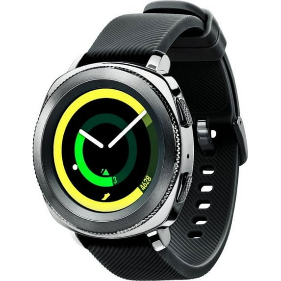 Pre-Owned Samsung Gear Sport Smartwatch 43MM Black SMR600NZKAXAR Used