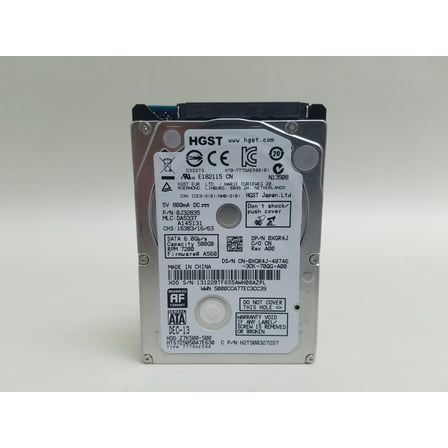 Pre-Owned Used HGST Travelstar Z7K500 HTS725050A7E630 500GB 2.5" SATA III Laptop Hard Drive