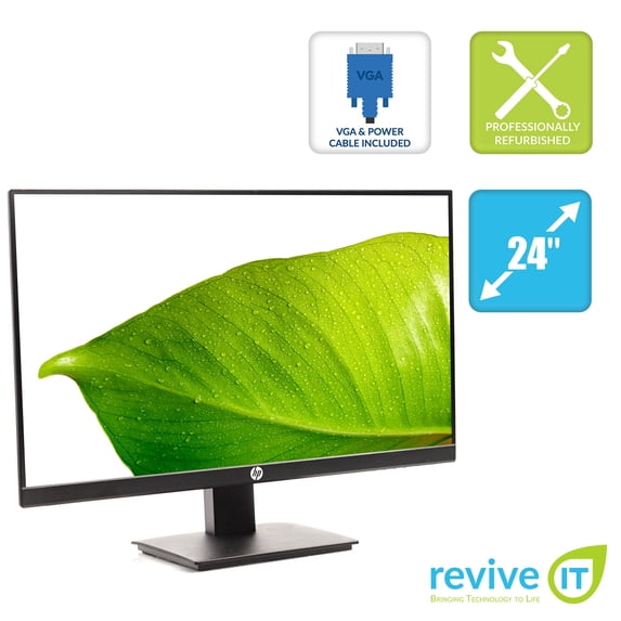 Pre-Owned Used HP P24 G4 24" Widescreen 1920x1080 16:9 Full HD LED Backlit IPS LCD Monitor VGA DP HDMI - Grade B