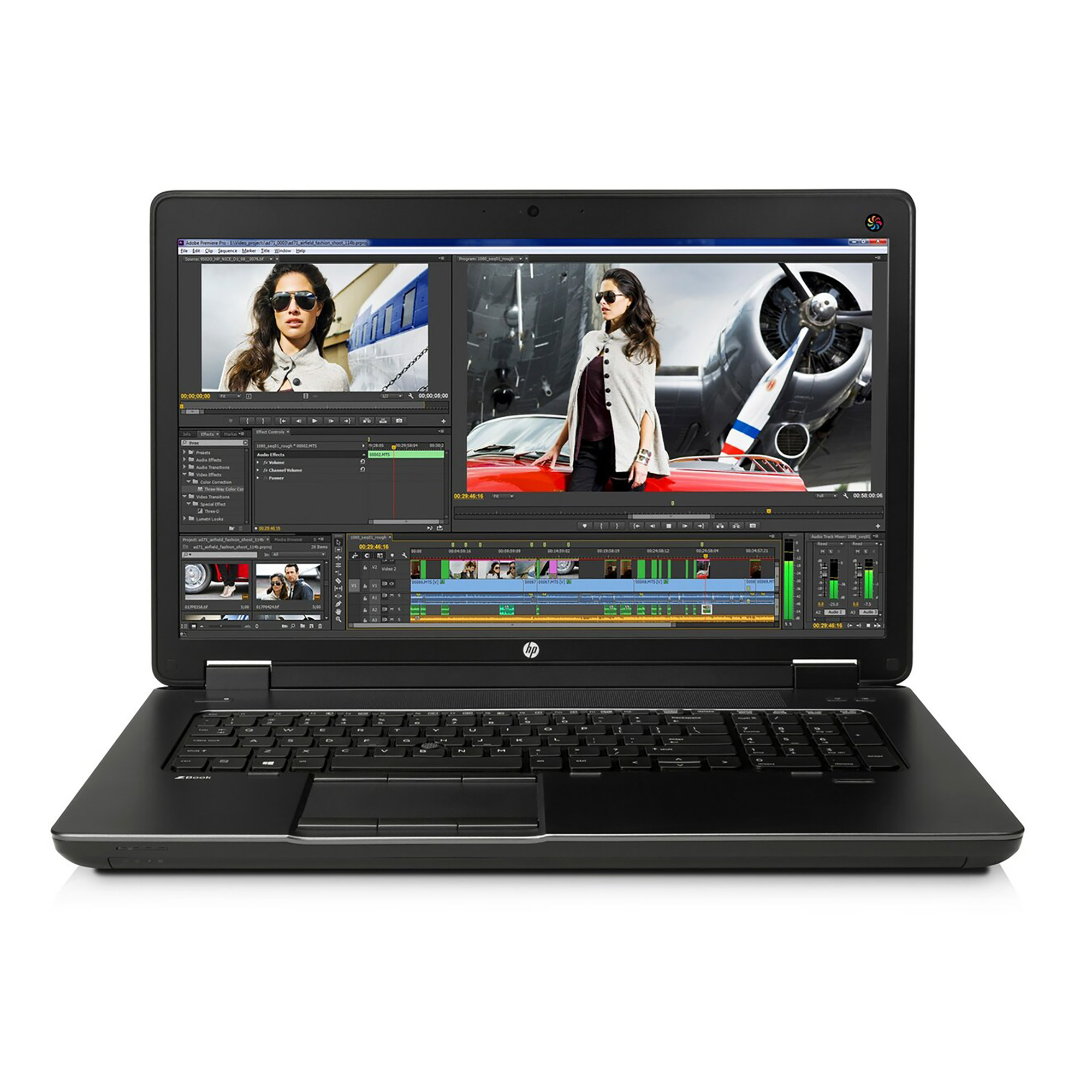 Used - HP ZBook 17 G2, 17.3" FHD Laptop, Intel Core i7-4710MQ @ 2.50 GHz, 16GB DDR4, 250GB HDD, DVD-RW, Bluetooth, Webcam, Win10 Home 64 - image 1 of 4