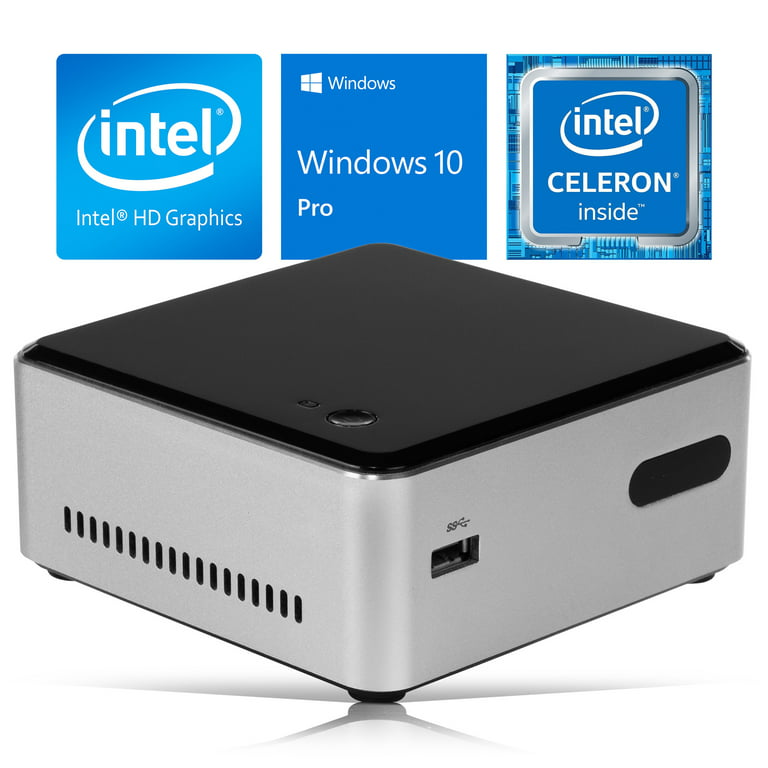 Used Intel NUC DN2820FYKH Mini PC, Intel Celeron N2820 Upto 2.39GHz, 4GB  RAM, 2TB SSD, HDMI, Wi-Fi, Bluetooth, Windows 10 Pro