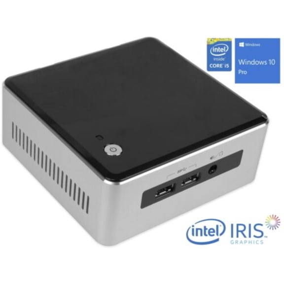 Used Intel NUC5i5RYH Mini Desktop, Intel Dual-Core i5-5250U Upto 2.7GHz, 16GB RAM, 1TB SSD, MiniDP, MiniHDMI, Wi-Fi, Bluetooth, Windows 10 Pro