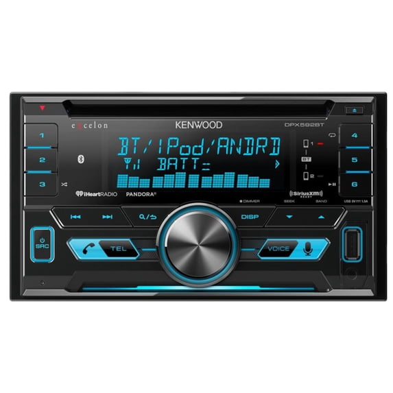 Pre-Owned Used Kenwood DPX592BT In Dash Double Din CD Receiver with Bluetooth DPX592BTB