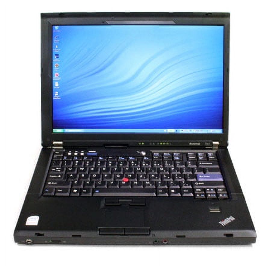 Used Lenovo ThinkPad R61 15.4in. Notebook/Laptop in Black (Intel Core 2 Duo 1.5GHz 2GB 80GB) - image 1 of 5