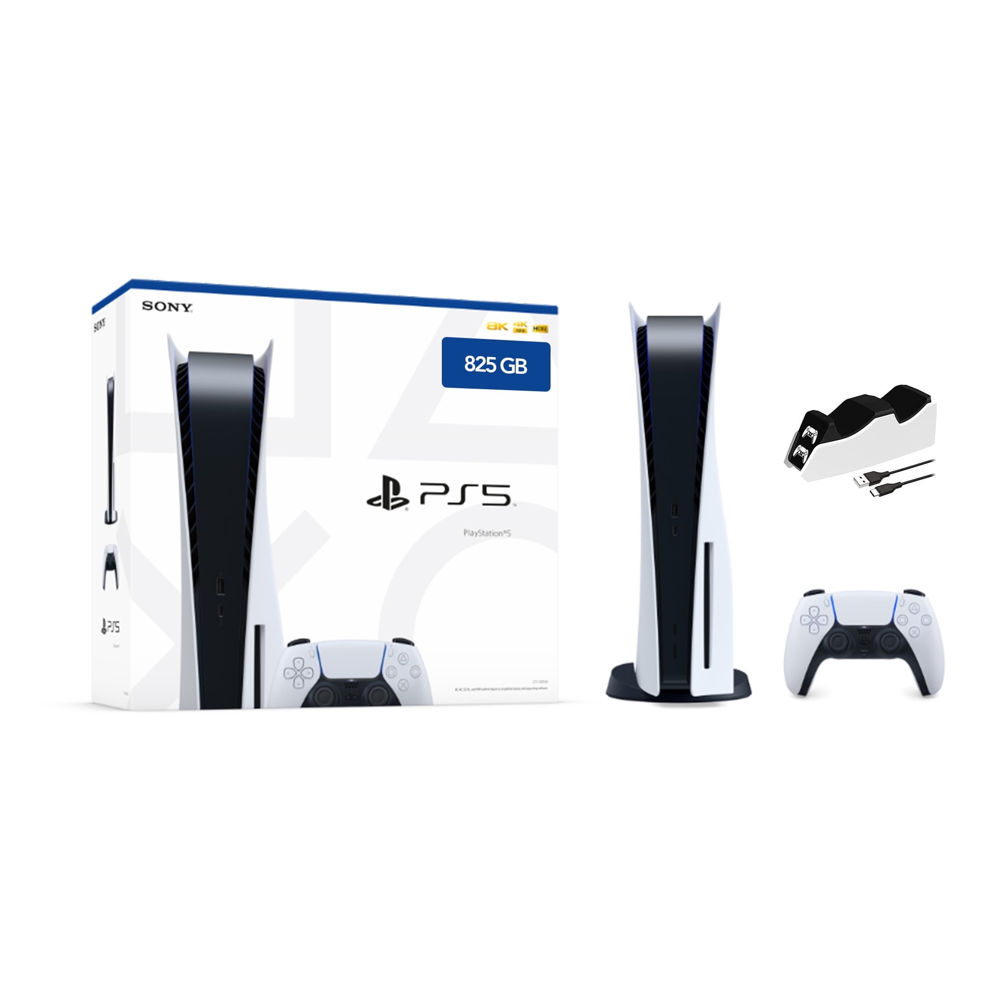 Pre-Owned Used-Like-New Latest PlayStation 5 Disc Verison Gaming Console 825 GB SSD PS5 with DS Wireless Controller and Mytrix Charger Set - Walmart.com Pre-Owned Used-Like-New Latest PlayStation 5 Disc Verison Gaming Console 825 GB SSD PS5 with DS Wireless Controller and Mytrix Charger Set - Walmart.com