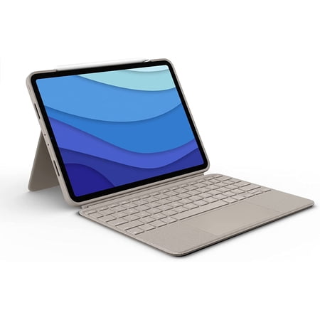 Used Logitech Combo Touch iPad Pro 11-inch (1st, 2nd, 3rd, 4th gen - 2018, 2020, 2021, 2022) Keyboard Case - Sand