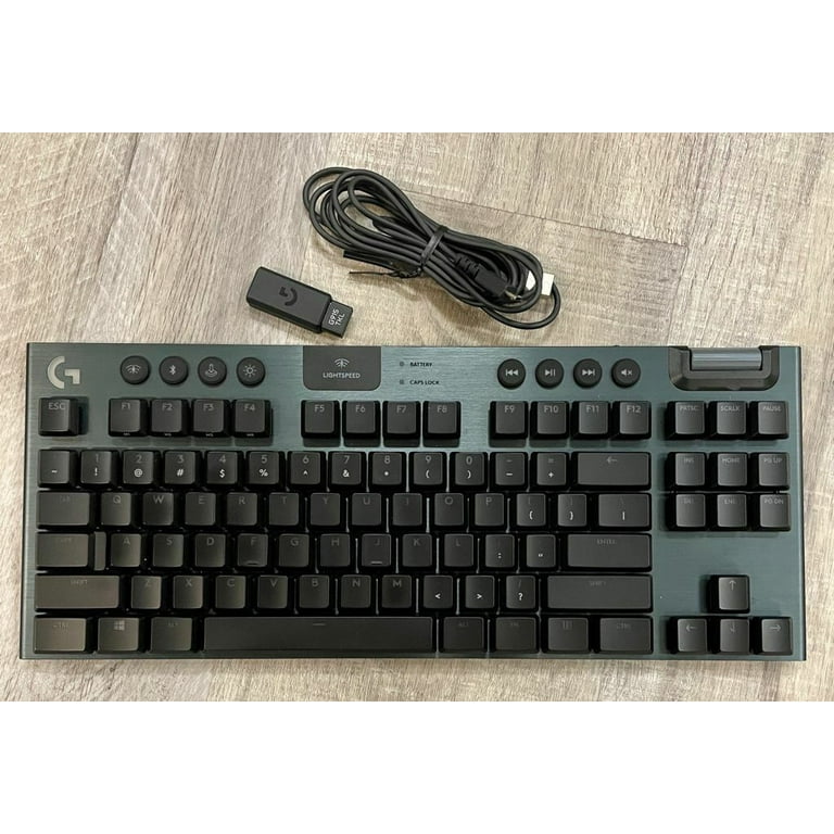 Logitech G915 TKL White Tactile Wireless RGB Mechanical Low Profile  Keyboard
