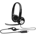 thumbnail image 1 of Pre-Owned Logitech Over-Ear Computer Headset with Enhanced Digital Audio and in-Line Controls, Black, 1 of 6