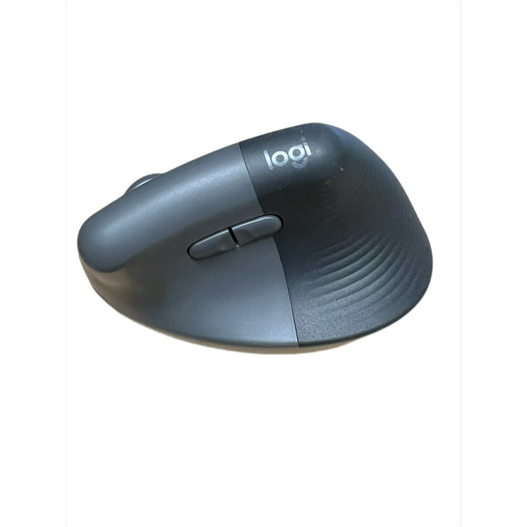 Used Logitech Lift Vertical Ergonomic Mouse, Bluetooth or Logi Bolt USB  receiver, Quiet clicks, 4 buttons, compatible with Windows/macOS/iPadOS -  Graphite 