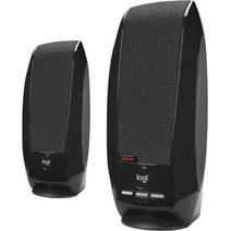 Used Logitech S150 USB Speakers with Digital Sound, Built-in Controls, USB Connectivity - Black (2 Pack)