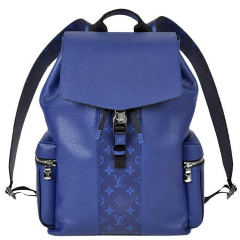 Used Louis Vuitton LOUIS VUITTON Backpack Taigarama Monogram Eclipse Canvas  Taiga Leather Cobalt Blue Rucksack M30419 