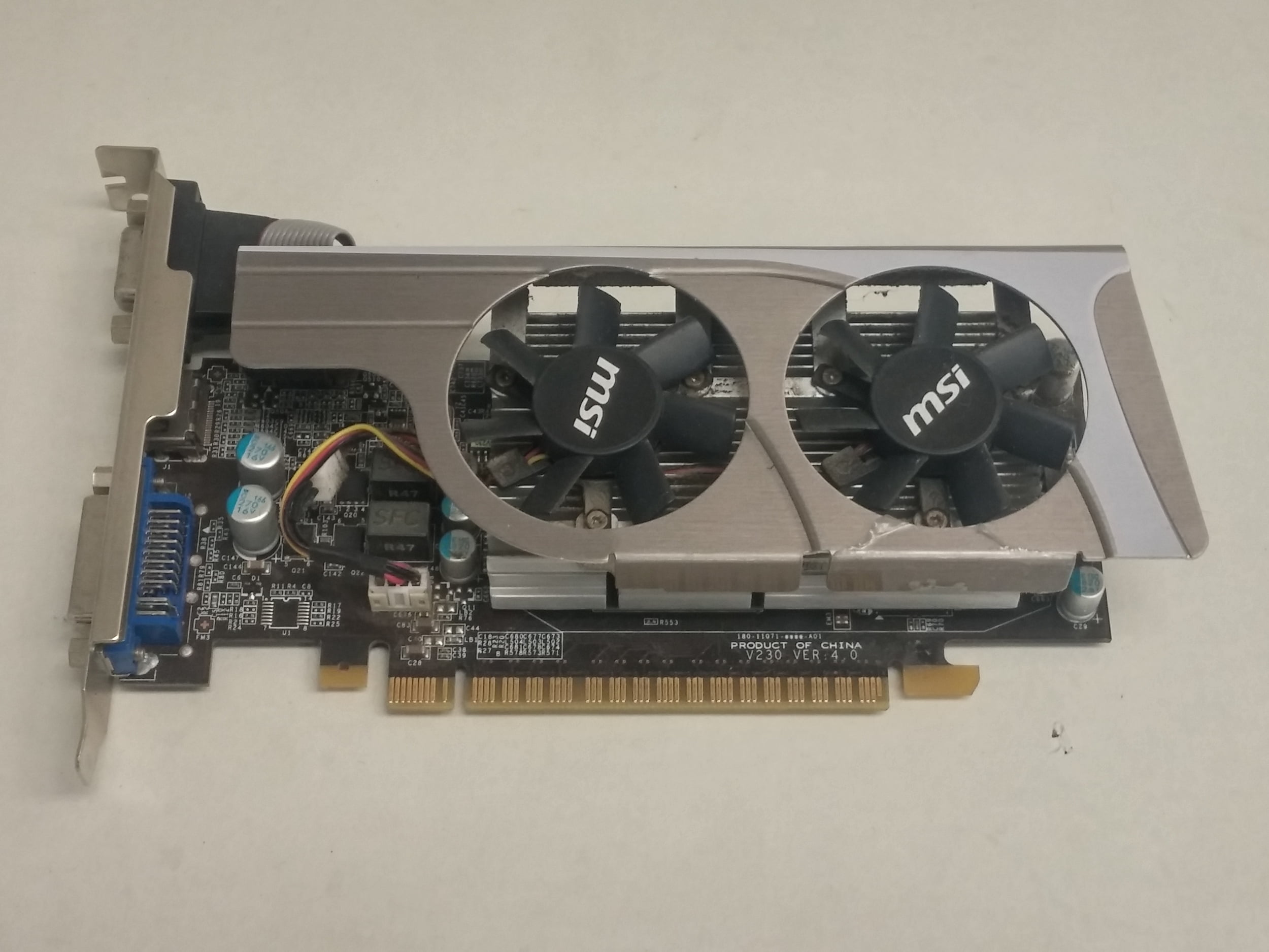 Used MSI Nvidia GeForce GT 440 1GB DDR3 PCI Express x16 2.0 Desktop Video Card