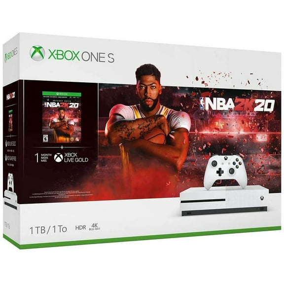 Pre-Owned Used Microsoft Xbox One S 1TB NBA 2K20 Bundle - White 234-00998