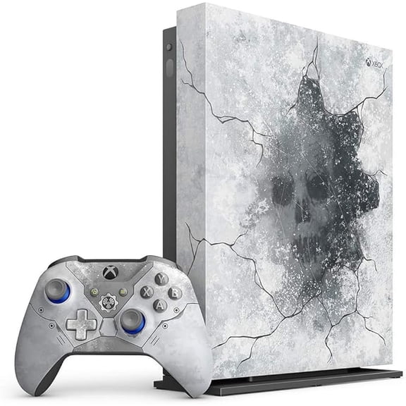Pre-Owned Microsoft Xbox One X 1TB Gears 5 Limited Edition Console Bundle, White, FMP-00130