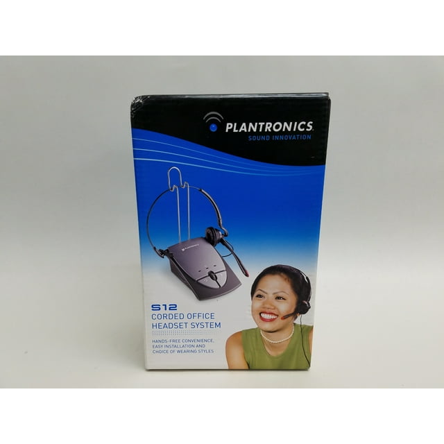 Used New Plantronics S12 Telephone Headset System Hands Free 2 In 1 Headset