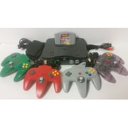 Pre-Owned Used Nintendo 64 N64 console with Super Smash Bros and 4 controllers Bundle