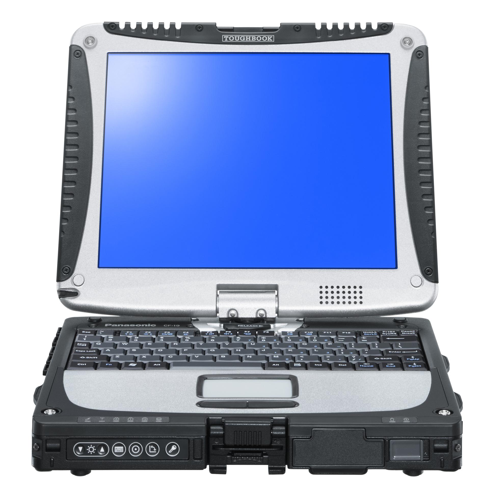 Used Panasonic CF-19 Toughbook 10.1-inch (XGA sunlight-viewable LED 1024 x 768) 1.06GHz Core Duo 320 GB HD 8 GB Memory Windows 10 - image 1 of 3
