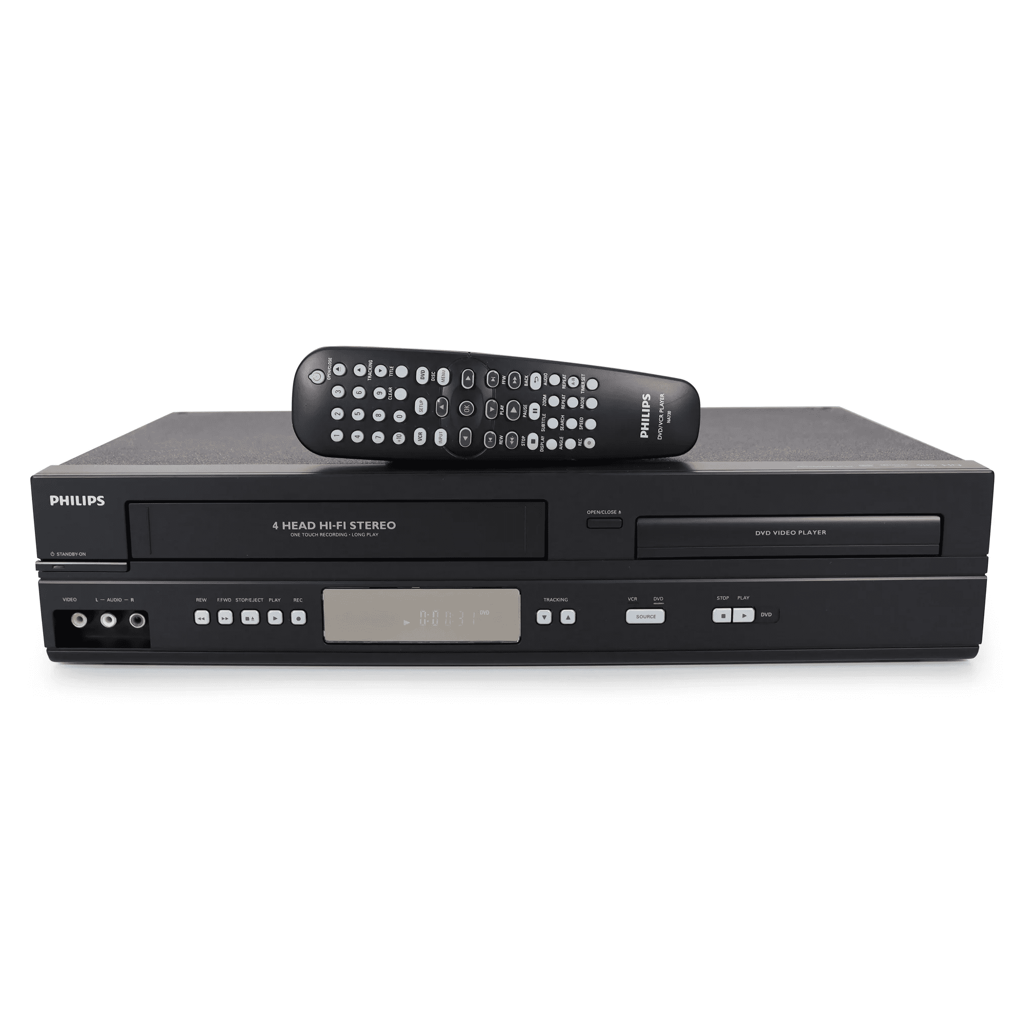 Philips DVP3345V/f7 DVD/VCR Combo with Remote, Quick Start Guide, A/V Cables and HDMI Converter - Walmart.com
