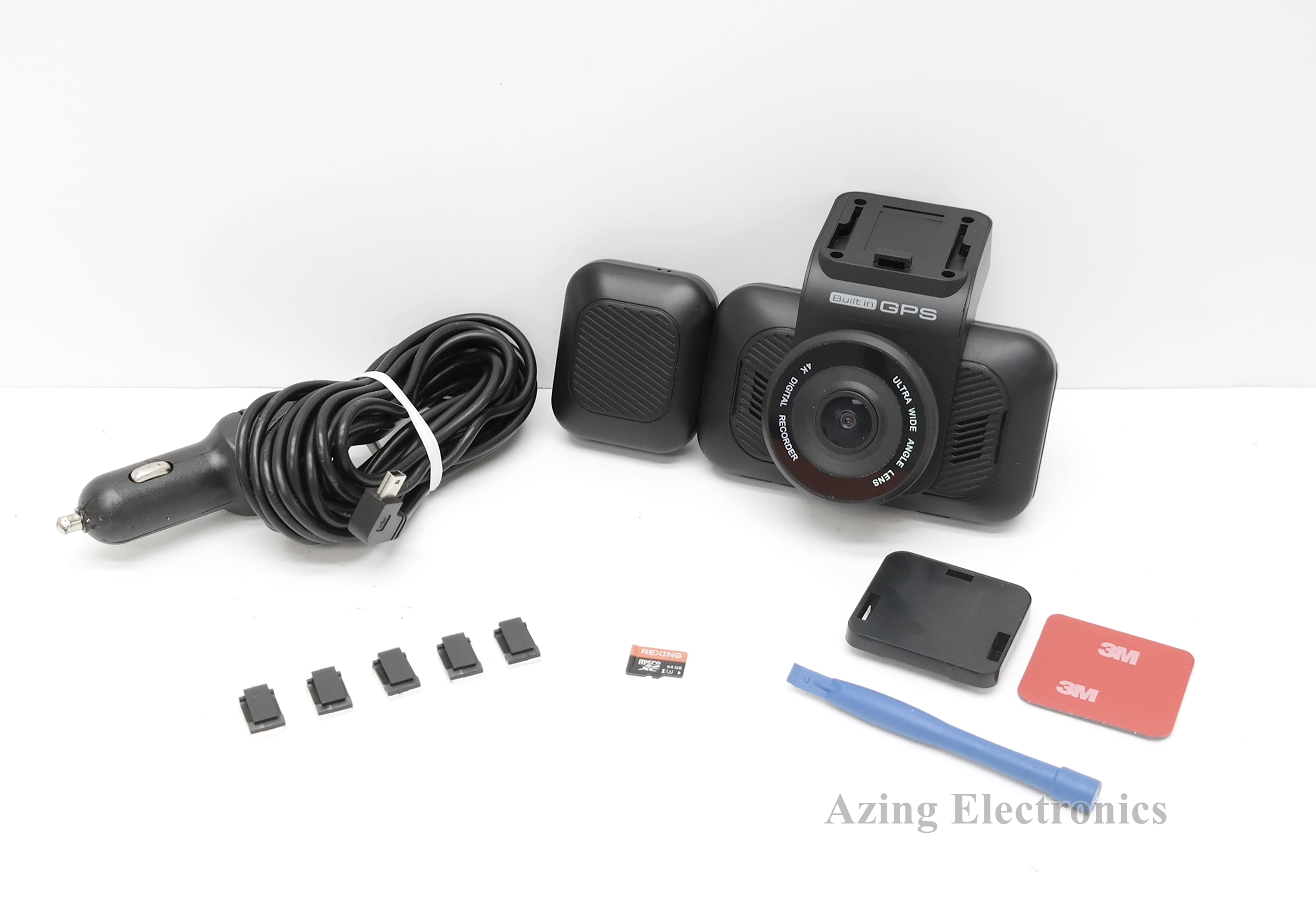 Used Rexing V5C Plus 4K Front+Cabin Dash Cam 3" LCD Screen Black